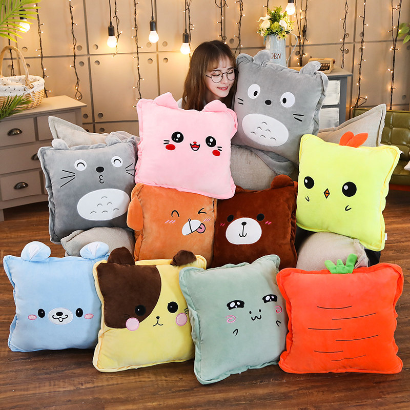 办公室午休午睡神器枕头汽车内抱枕被子两用折叠靠枕三合一毯子,淘宝优惠券,粉丝福利购,淘宝优惠卷