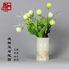 Natural jade pen holder, office stationery, creative business gifts, home crafts, Afghan jade ornaments, small vase