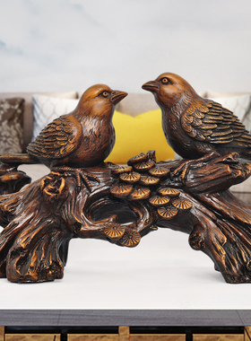 喜鹊摆件招财家居酒柜装饰客厅工艺品乔迁新居新婚结婚送闺蜜礼品