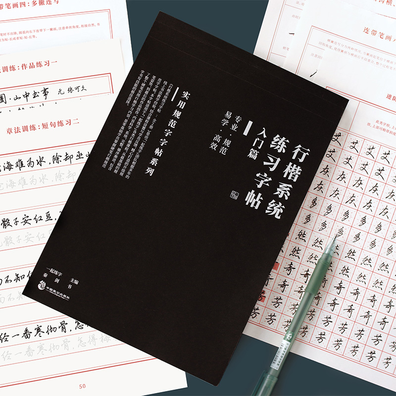 一起练字行楷系统练习字帖规范字漂亮成年行书成人大学生训练字帖