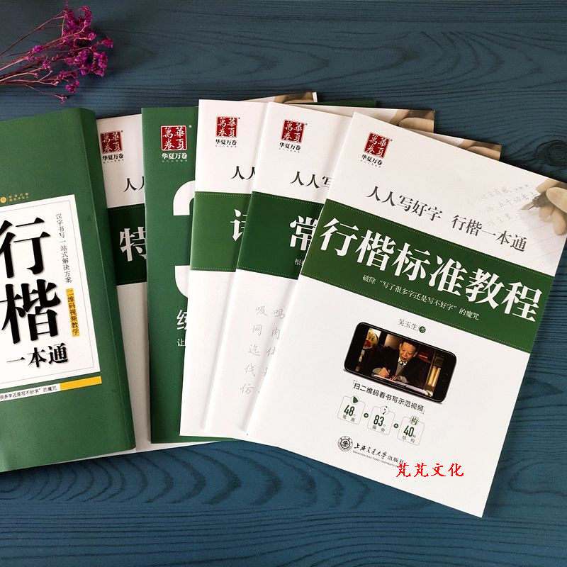 行楷字帖吴玉生行楷一本通初学者入门硬笔书法练字帖行楷钢笔字帖