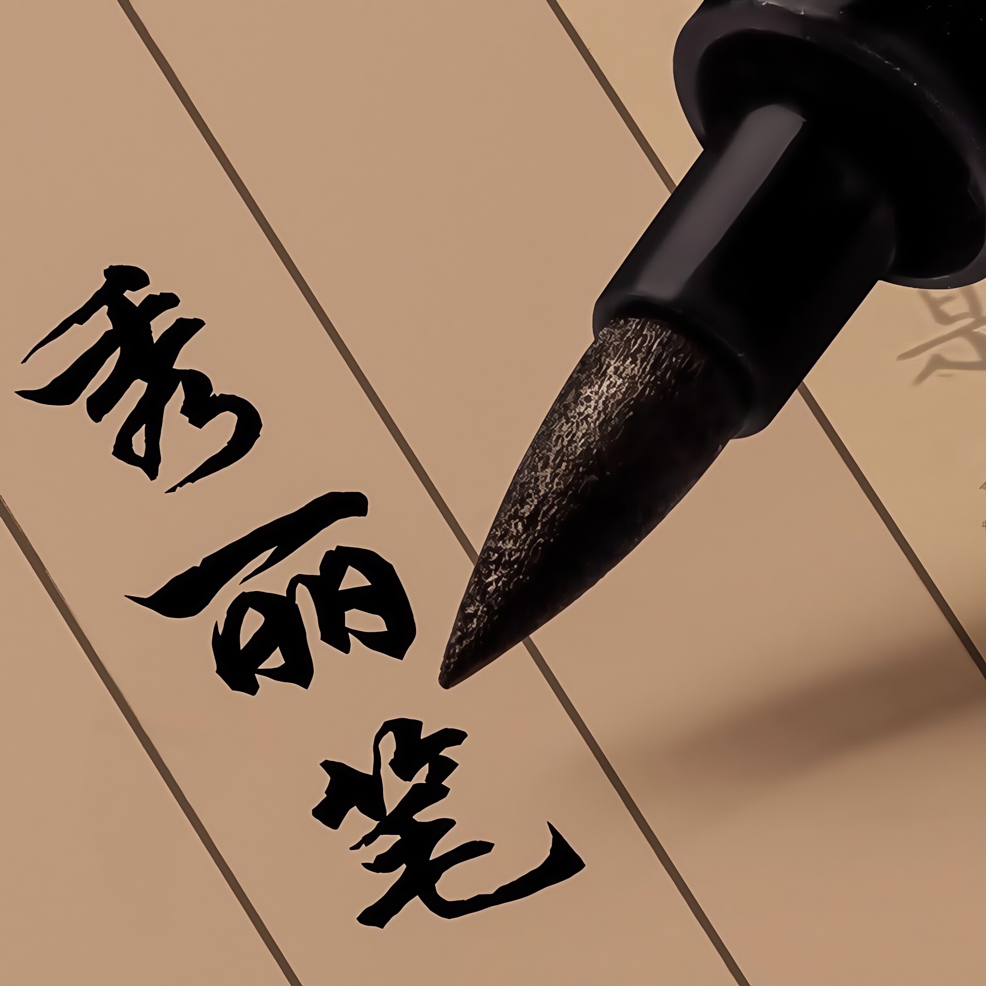 秀丽笔书法专用小楷软笔书法练字专用黑色软头自带笔锋大楷中楷硬笔书法抄经笔专用钢笔式毛笔美术勾线签名笔