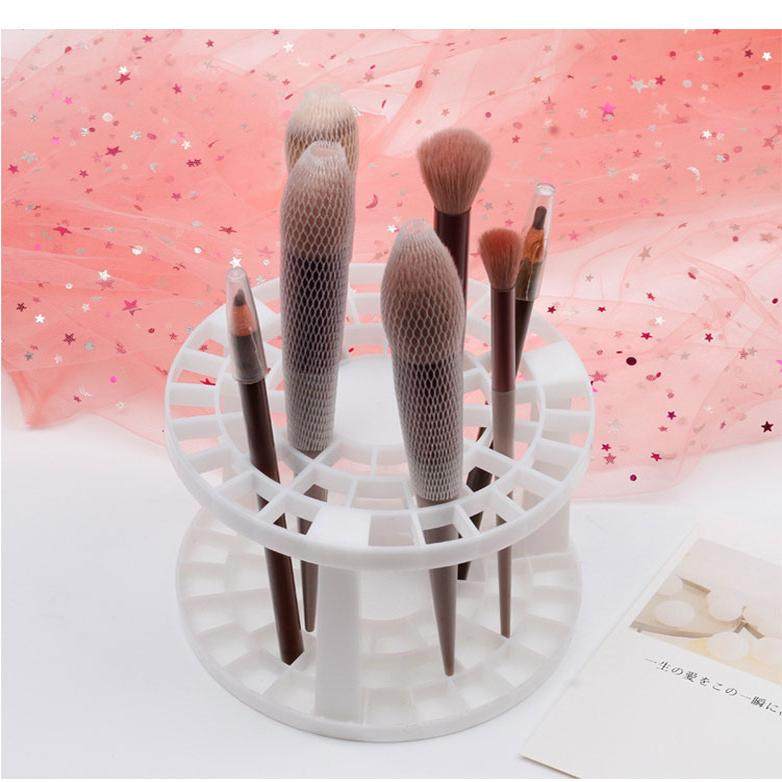 简约多孔收纳笔架学生桌面整理毛笔画笔收纳笔架学生笔筒多色可选