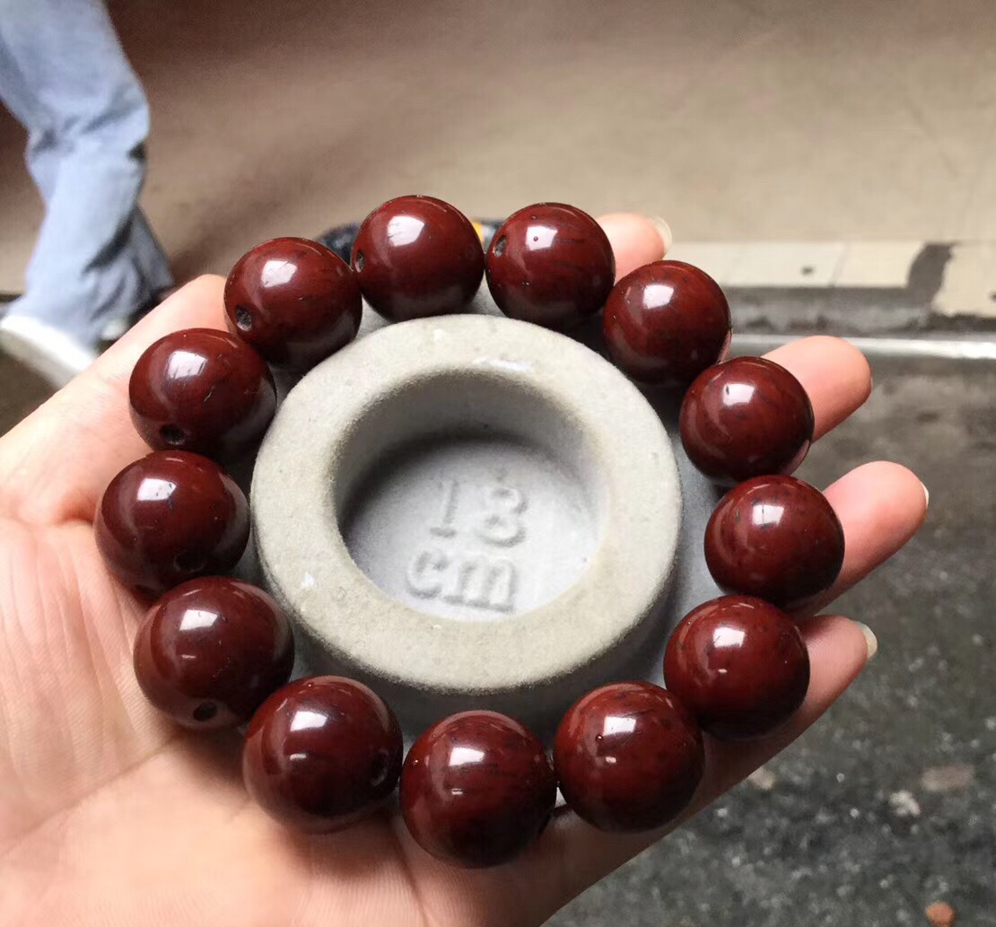 招财紫金鼠正圆光珠黑金文玩男女手串菩提子老料佛珠念珠手把件