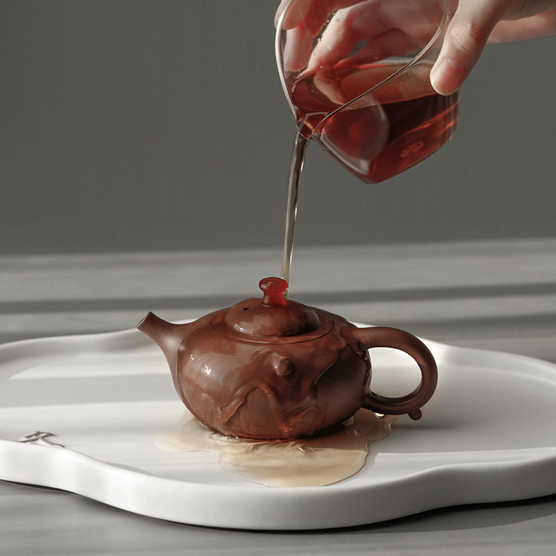 万仟堂紫砂壶紫泥纯手工家用高档泡茶壶单壶茶具紫砂茶壶弥勒壶