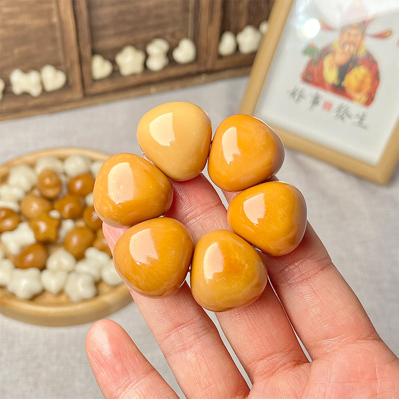 天然象牙果菩提雕刻大肠手捻手串散珠串珠DIY文玩手把件可爱吊坠