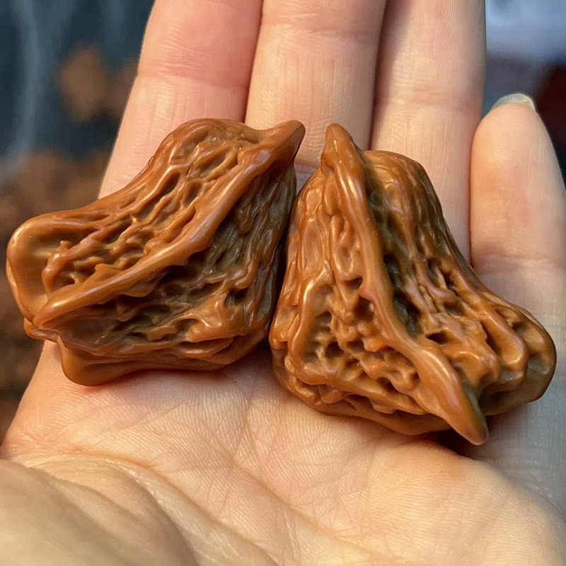 文玩麻核桃高抛异形迷你小鸟鸳鸯野外生和平鸽随身盘山手把件打底