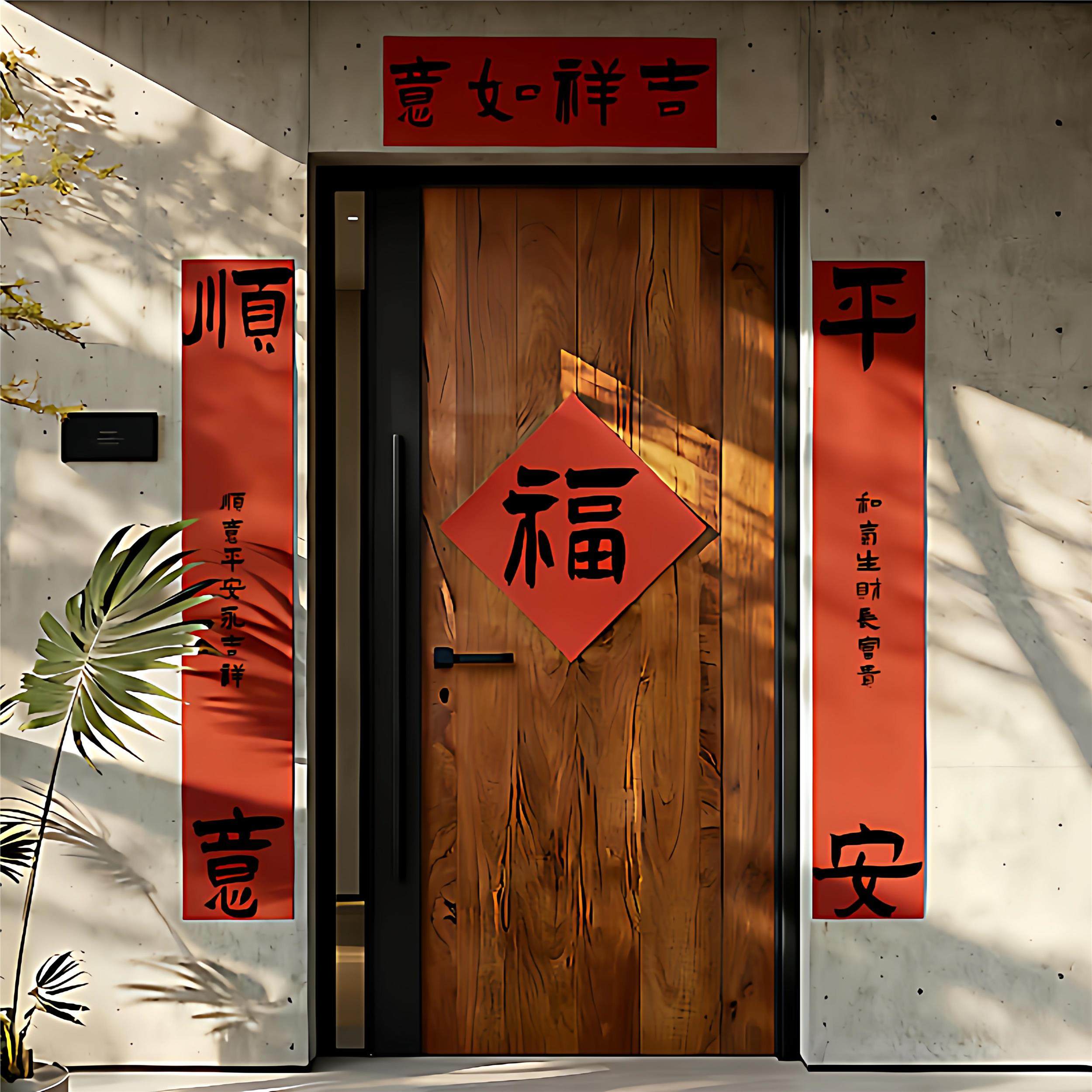 过年布置入户门2026马年对联新款书法门联高档新年装饰春联