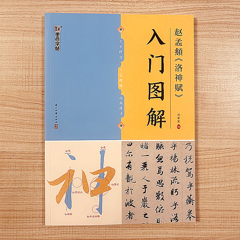 赵孟頫行书洛神赋字帖 入门图解碑帖米字格精修单字放大视频教程赵孟俯行书毛笔书法临摹字帖初学者行书入门基础训练赵孟頫洛神赋