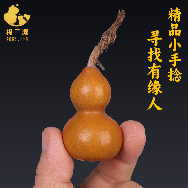 手捻葫芦文玩特小紫皮精品高端天然小葫芦随身绕指盘玩把件小礼品