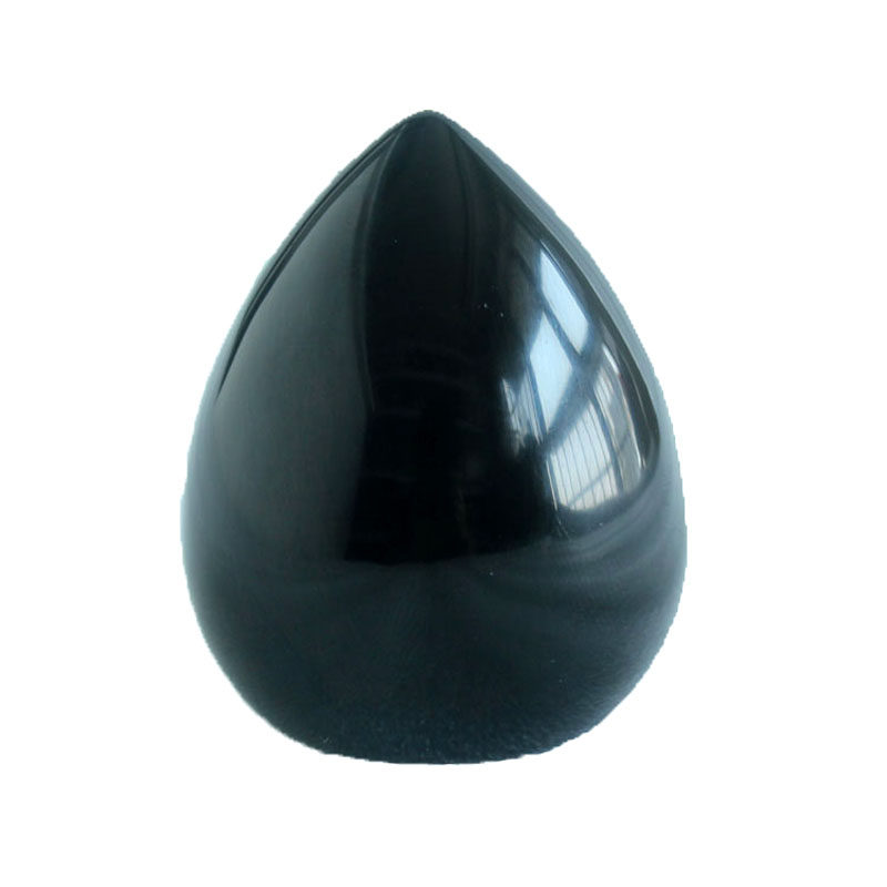 水玉冰魄天然黑曜石顶阳玉乌金黑曜平底鸡蛋形养生把玩男女款阴跷