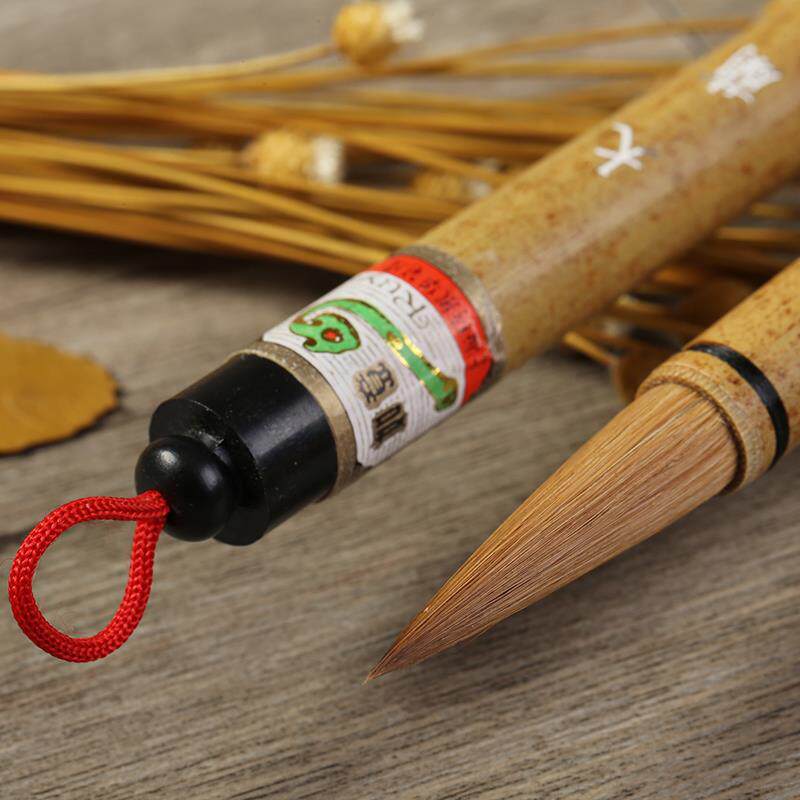 正品周虎臣用 精工兰竹 大中小国画毛笔画笔国画皴狼毛笔勾线毫擦