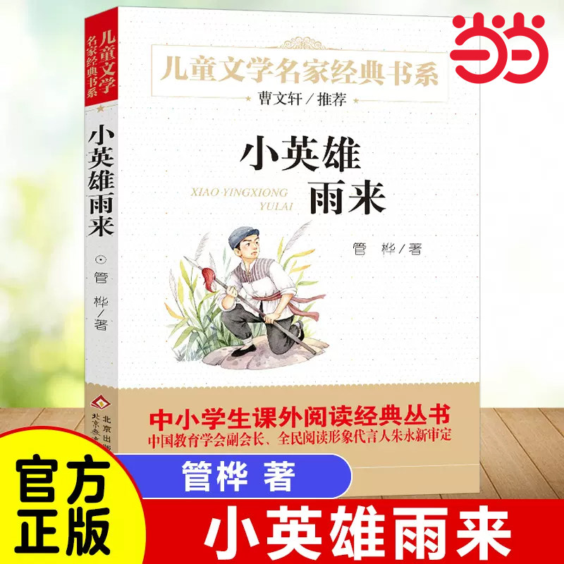 快乐读书吧小英雄雨来六年级上册下册精美插图版曹文轩推荐儿童文学经典中小学生课外阅读经典管桦著8-9-12岁儿童文学读物四五年级