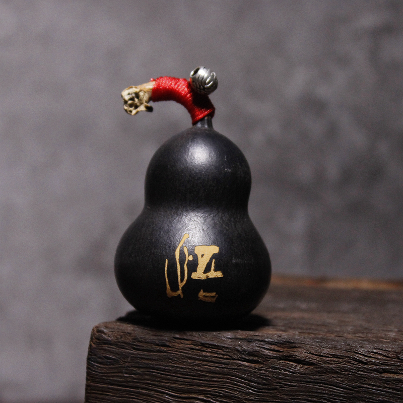 天然文玩雕刻手捻葫芦包浆好收藏茶宠摆件可订制图案文字一物一拍