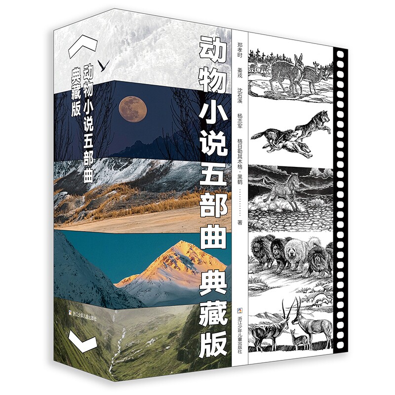 沈石溪动物小说 五部曲 典藏版狼图腾小狼小狼 野马归野 长白山猎话最后的獒王最后的藏羚青少年儿童文学读物绘本故事书