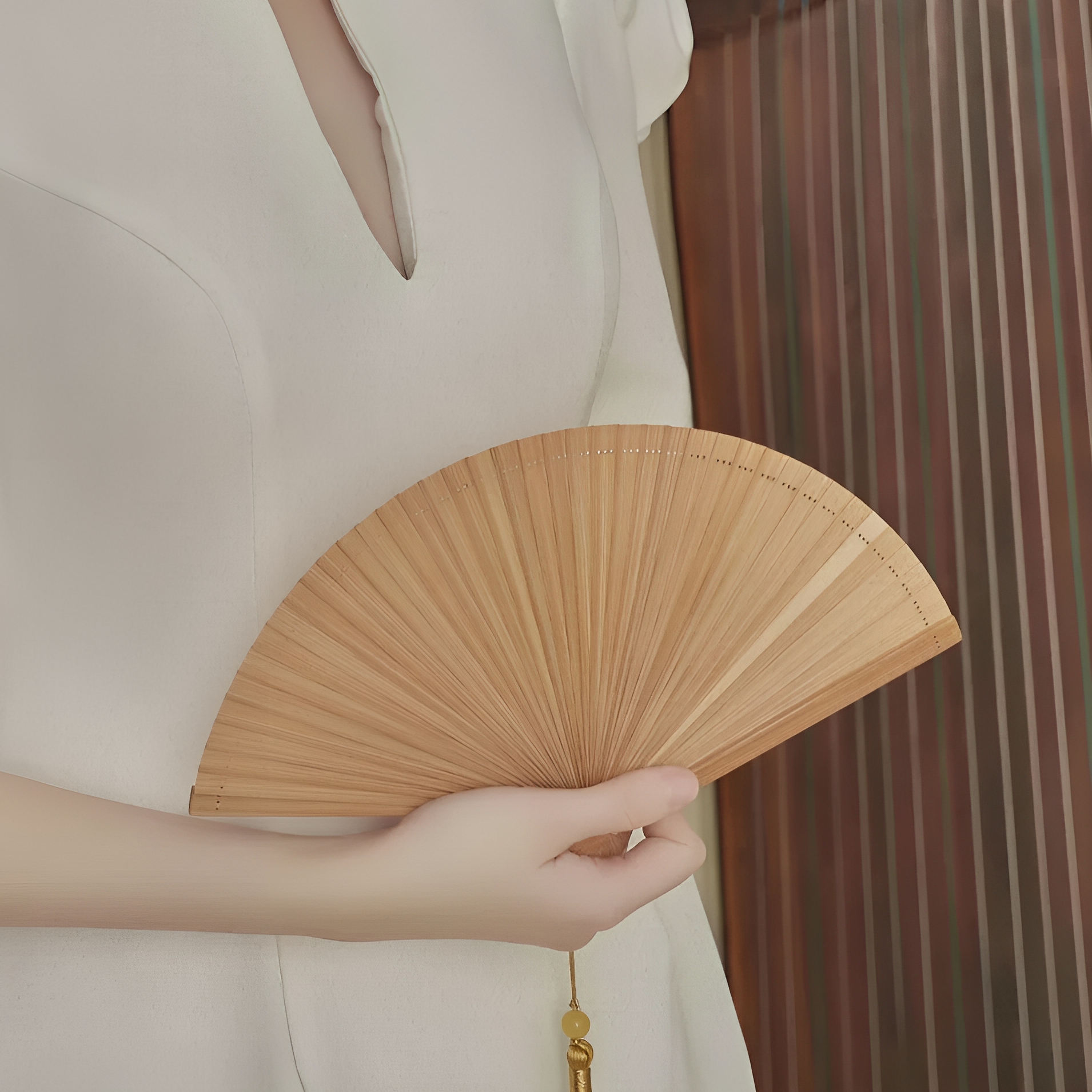 中国风扇子小全竹扇折扇便携古风折扇夏天旗袍汉服扇儿童女舞蹈扇