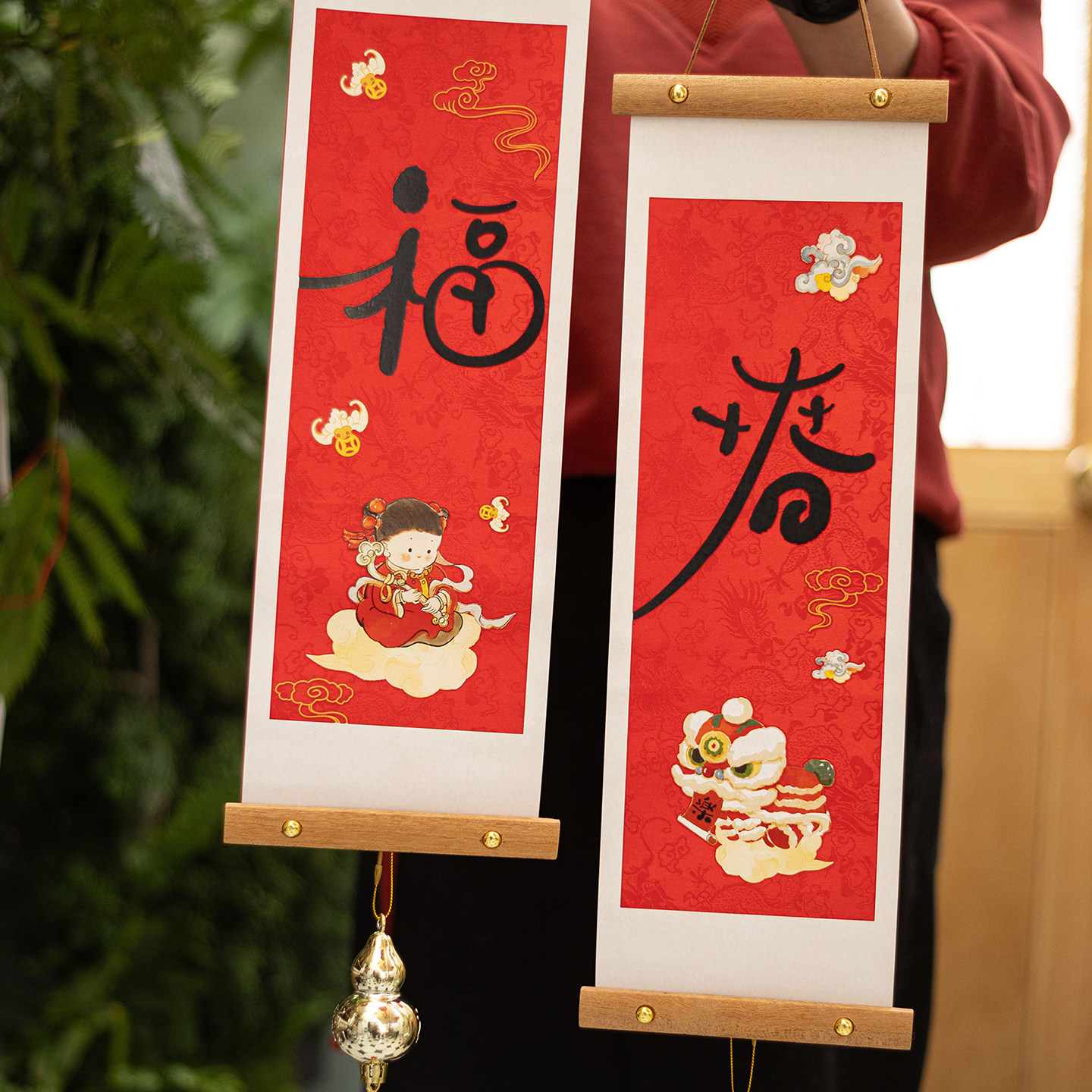 2026马年新款磁吸对联新年装饰过年大门春联春节福字门贴搬家门联