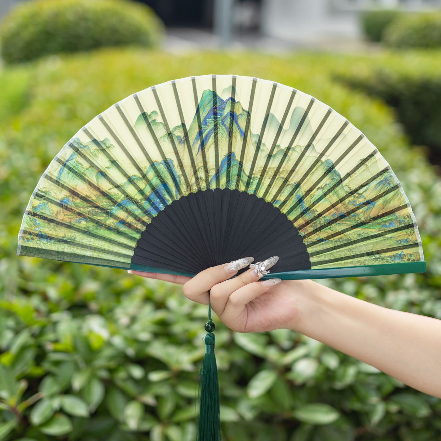 扇子古风夏天随身折扇小巧便携国风汉服走秀扇专用舞蹈扇礼物定制