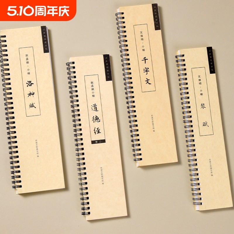 赵孟頫文征明王羲之颜真卿小楷行书临摹字帖多宝塔九成宫洛神赋兰亭序上林赋千字文灵飞经近距离字卡书法碑帖曹全碑圣教序隶书练字