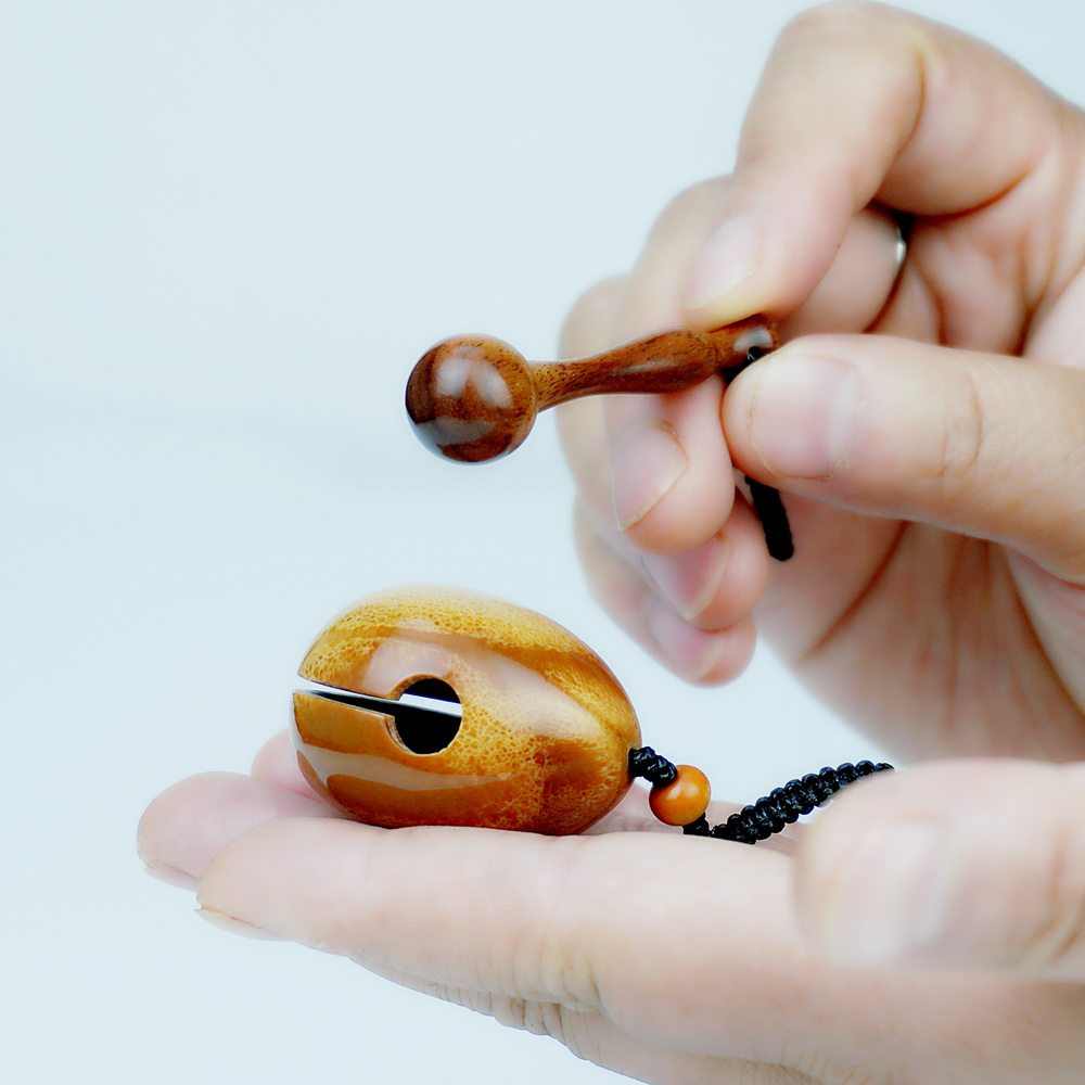 巴西大橄榄核雕刻加功德木鱼佛系解压摸鱼神器把玩配饰挂件钥匙扣