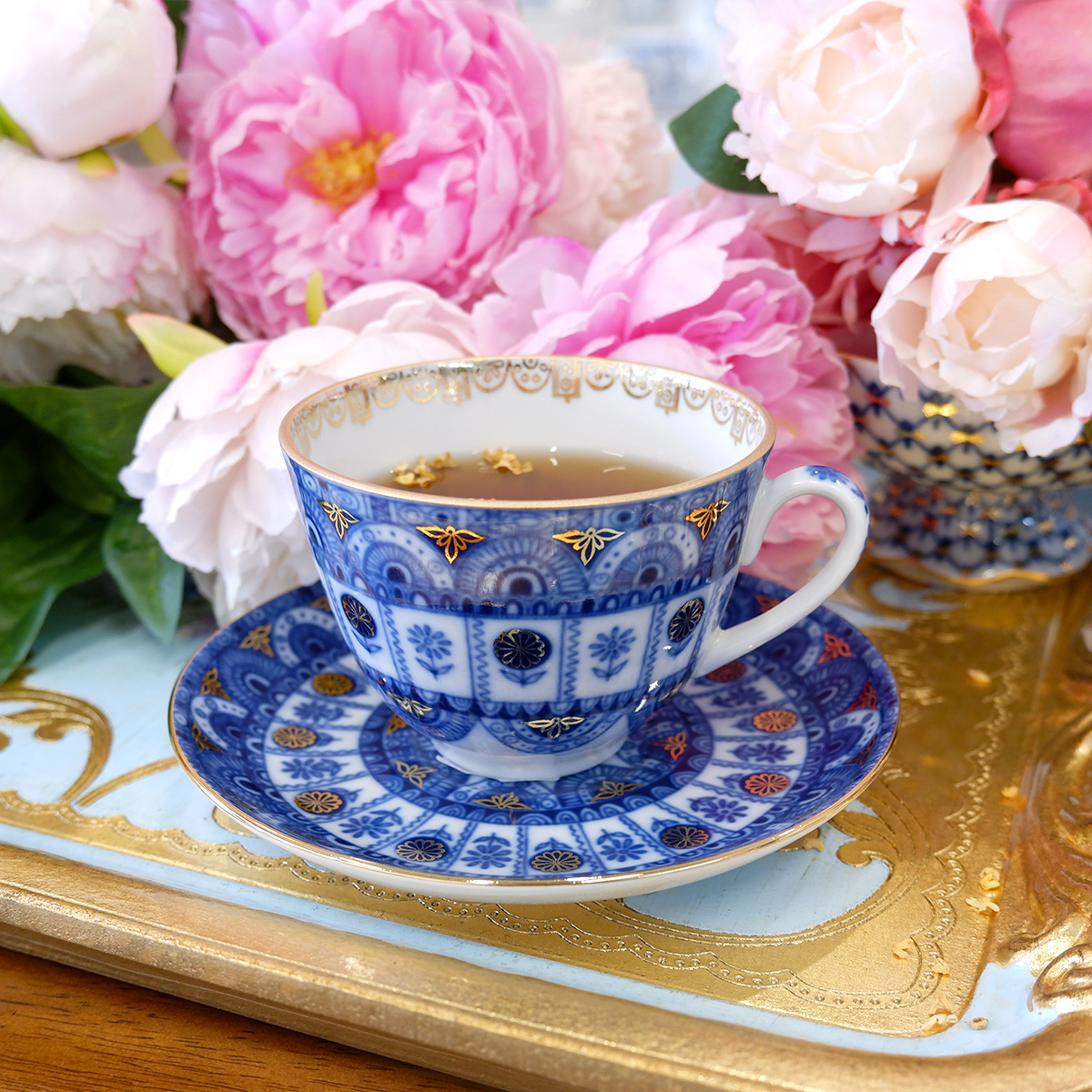 停产款Lomonosov俄罗斯皇家瓷器手绘梦之门茶杯碟咖啡杯下午茶具