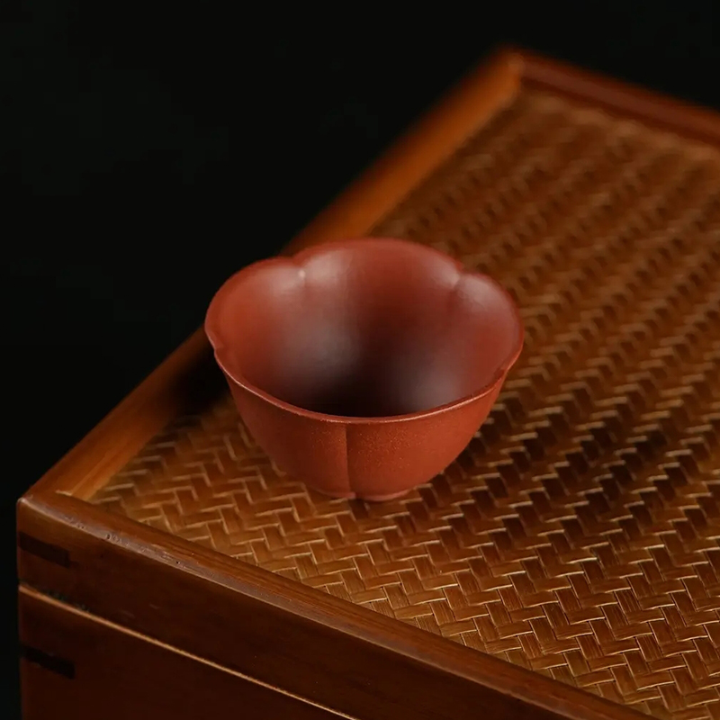 [林依轮直播间]九瀚艺术 赵庄大红袍 65cc小鱼杯 紫砂杯 紫砂壶