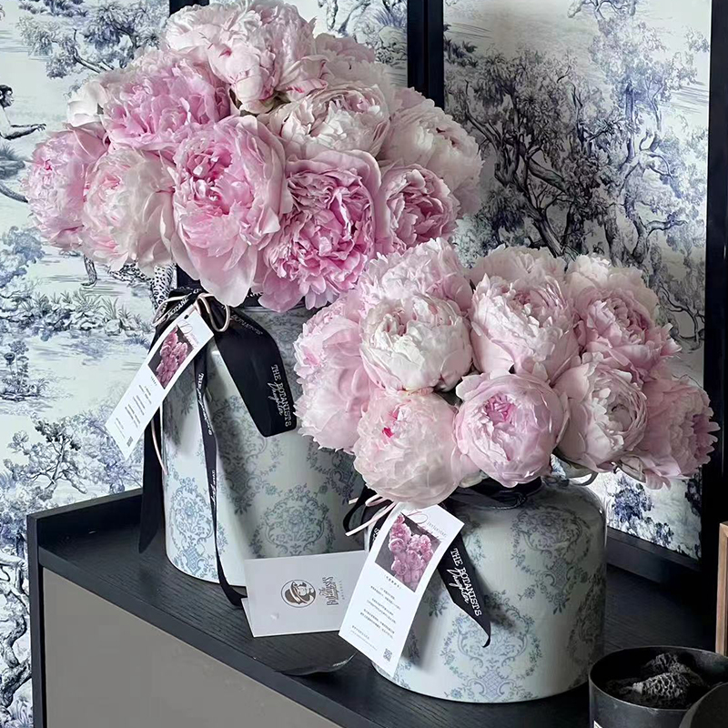 青花瓷花瓶摆件客厅插花中式古典陶瓷美式装饰复古玄关瓷器高级感