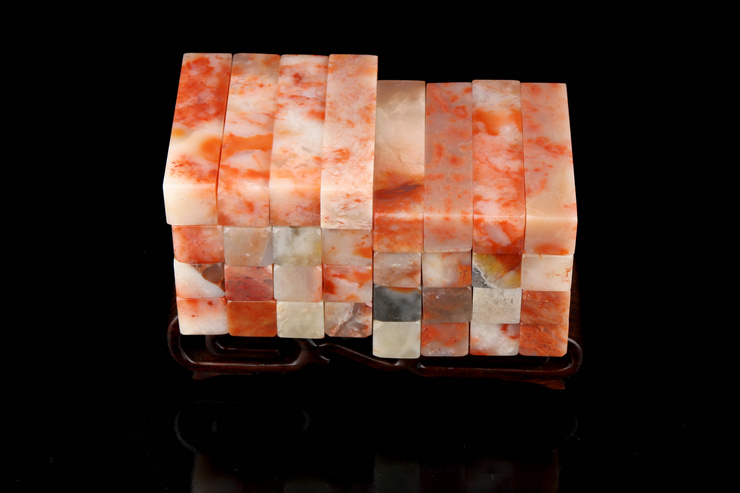 1.5x1.5x5 cm Lào đá con dấu thực hành chương chất liệu Jinshi 篆 khắc đá chương chất liệu sơn và thư pháp tên con dấu đá thạch anh đen