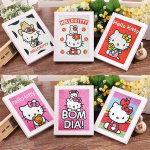 凯蒂猫钻石画满钻卡通动漫卧室贴钻十字绣He