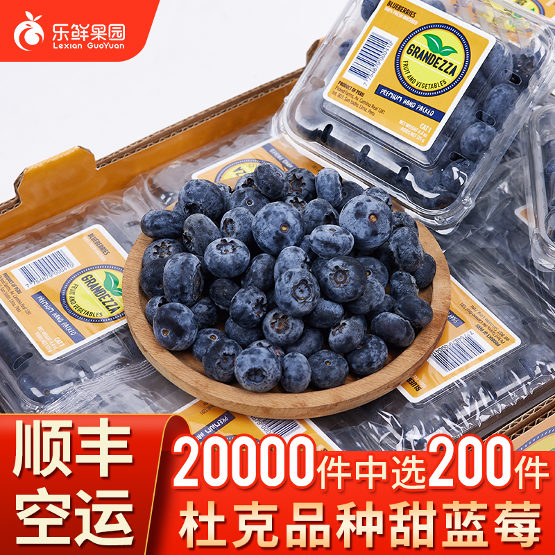 秘鲁进口甜蓝莓鲜果6盒精选果当季新鲜蓝莓水果