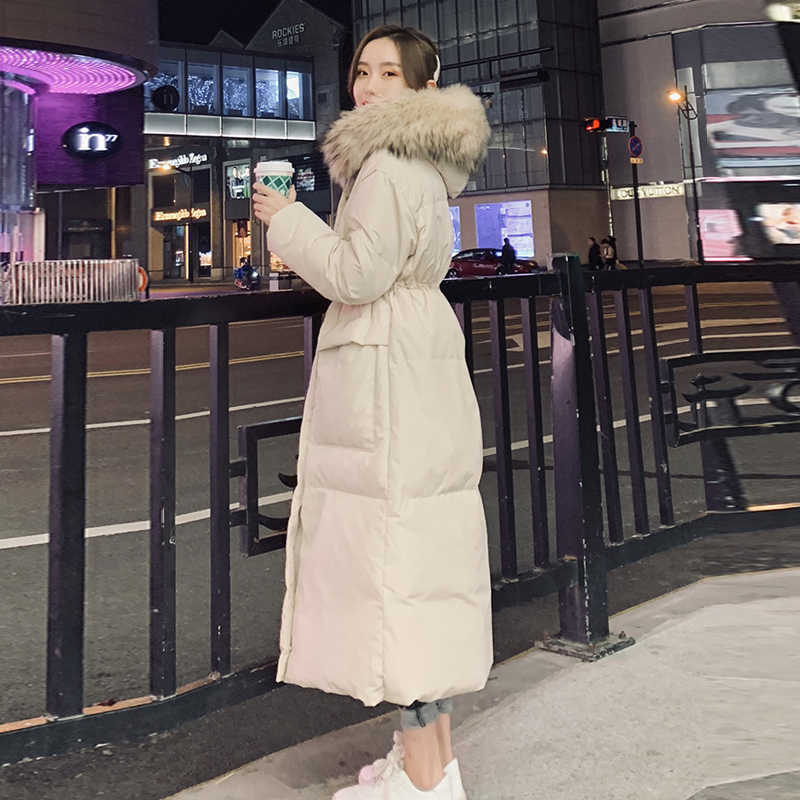 韩国东大门女装冬季韩版宽松外套潮过膝ins羽绒棉衣