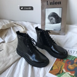 【预售】C.P.U.ARt 时尚拼色牛皮系带休闲马丁