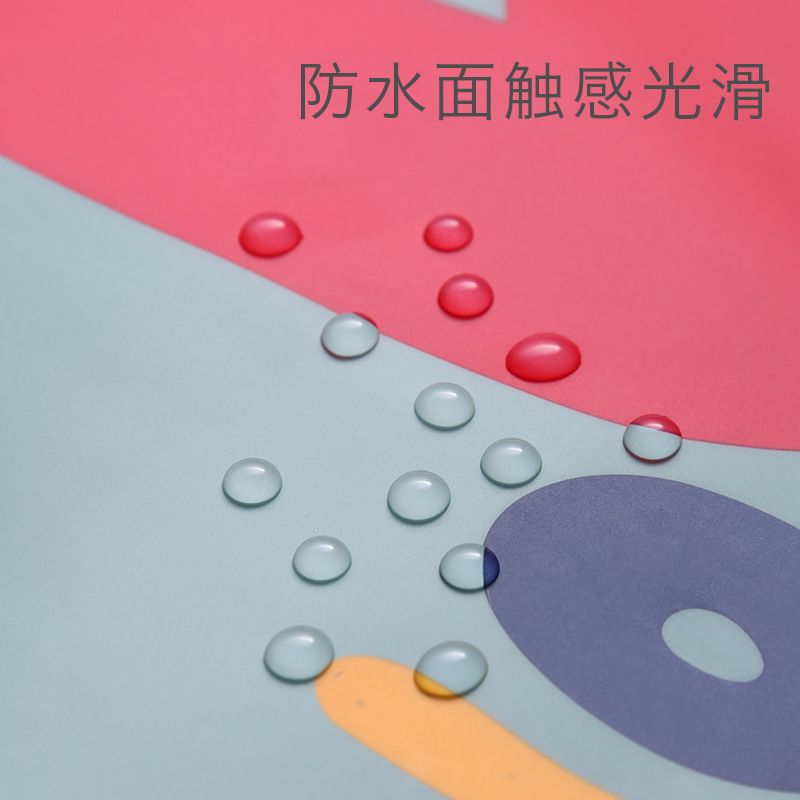 Baby eating bib waterproof dirty smock super soft vest style sleeveless children's large bib rice bag pocket artifact