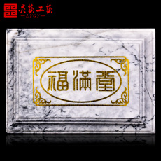подплечники 天然整石挖空骨灰盒玉石寿盒高档棺材云雾石耐腐防潮男女盒福满堂