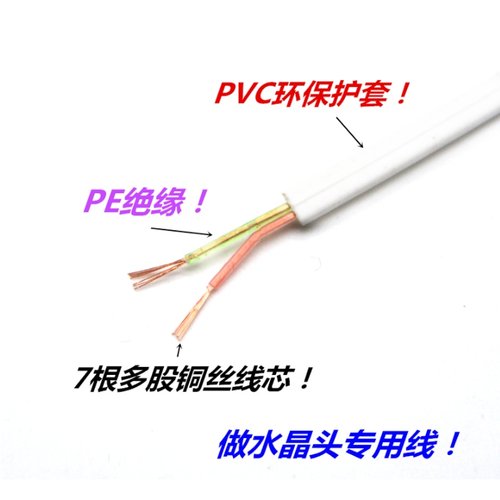 20251-2/4/6/8/10芯纯铜电话线扁平网线连接线信号线电话水晶头线 - 图0