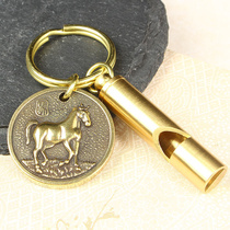 Straight for whistleblowing brass whistles outdoor courtsentinel whistle Childrens whistle Bronze whistleblowing wilderness Field begging for survival