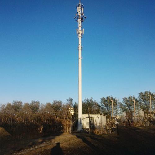 厂家供应通讯塔单管塔楼顶通信单管塔景观塔通信信号输送单管塔 - 图1