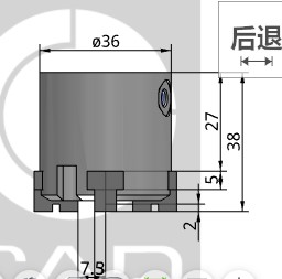 气动手指卡盘夹抓MHS3-16/20/25/32/40/50/63/80DJ SMC二四爪气缸 - 图2