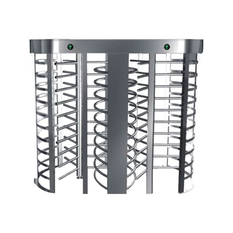 Access control and attendance two-way full-height turnstile station revolving door card sensor face fingerprint stainless steel channel door