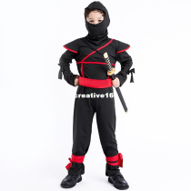 Child Anime Black Ninja Warrior Costume Naruto Ninja Kids Co