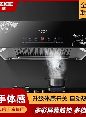 半球中式抽油烟机大吸力壁挂油烟机厨房家用顶吸油烟机出租屋老式