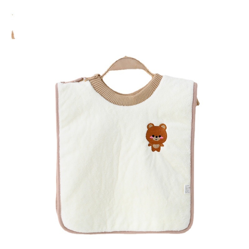 Children's washcloth towel brushing teeth waterproof multifunctional non-wet clothes baby face wash anti-moisture artifact bib mouthwash towel