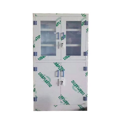 PP实验室双锁剂储存柜防腐蚀强酸强碱药品柜透明玻璃窗厂家直销 - 图2