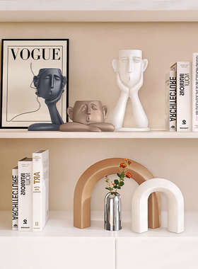 现代简约艺术摆件高级感抽象创意客厅家居装饰品电视柜子玄关酒柜