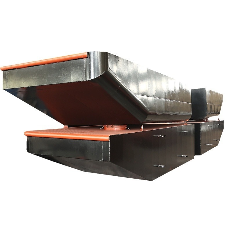 取水泵船移动浮船泵船 取水移动式模块化浮船泵站浮坞式泵船 - 图2