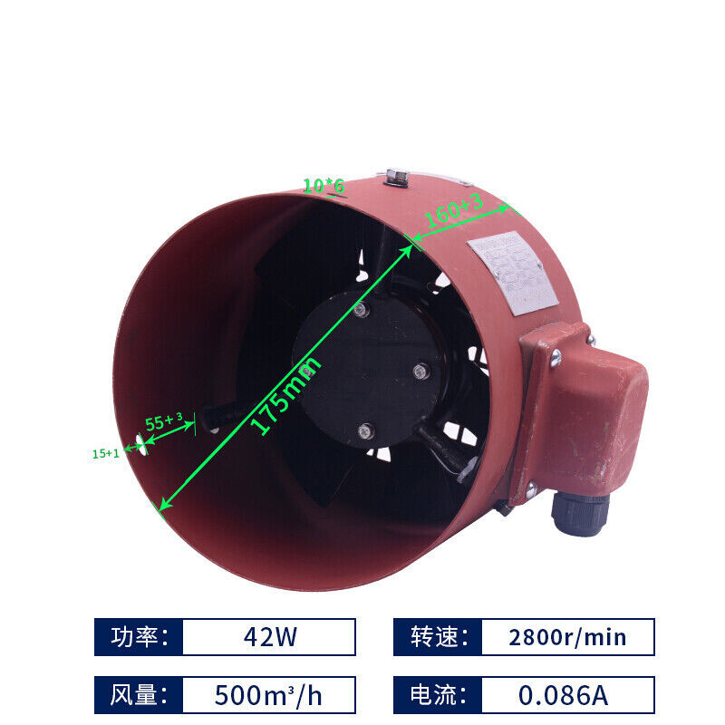 库变频电机冷却通风机散热风扇G80G80A不带外壳380V厂 - 图0