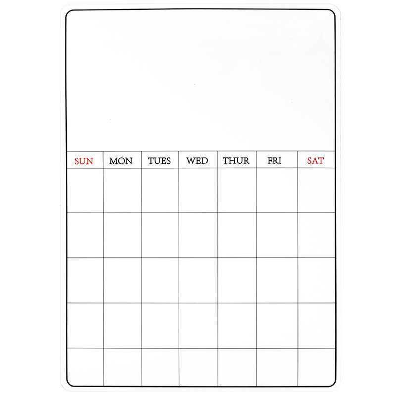 磁性冰箱贴留言板可擦写日历ins记事磁力软黑白板日程辅食计划表 - 图3