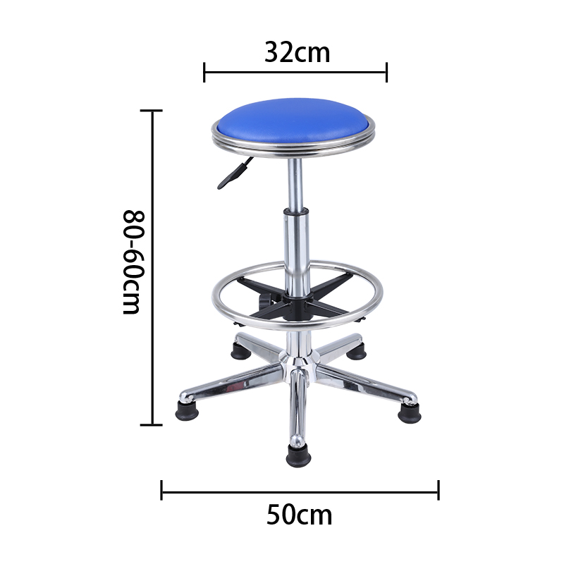 防静电升降凳工厂学校实验室车间流水线不锈钢旋转工作圆凳酒吧椅 - 图3