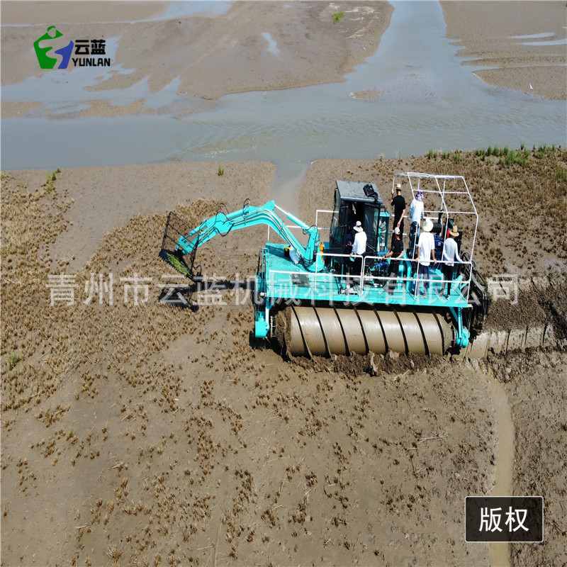泥地沼泽地花米草割草船 滩涂打桩机设备 螺旋推进车供应,淘宝优惠券,粉丝福利购,淘宝优惠卷