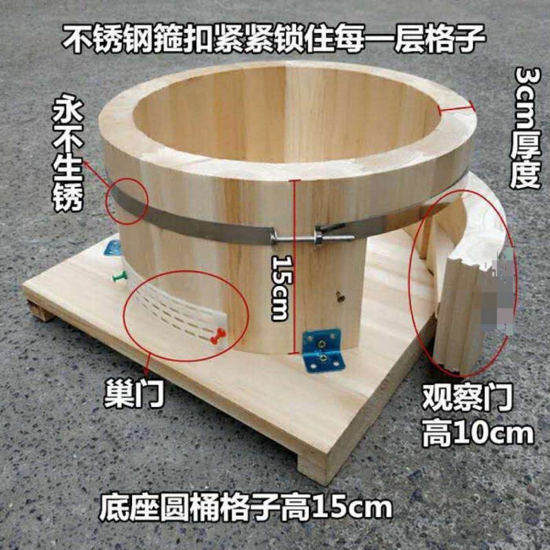 蜂桶原木开洞新式圆桶蜂箱招蜂引蜂圆木蜜蜂峰桶10框养蜂煮蜡密蜂 - 图1